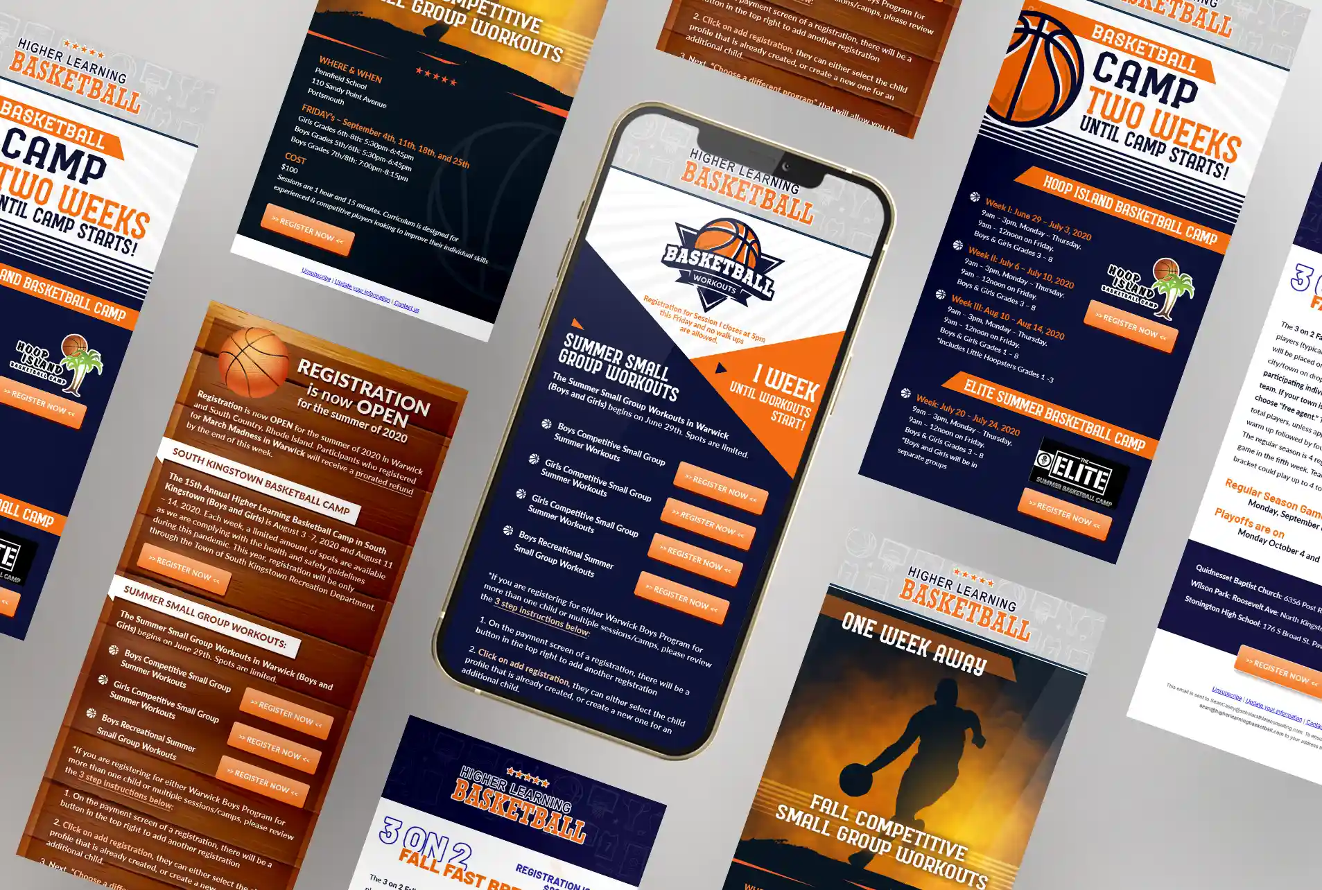 Portfolio - Email Marketing - Higher Learning Basketball