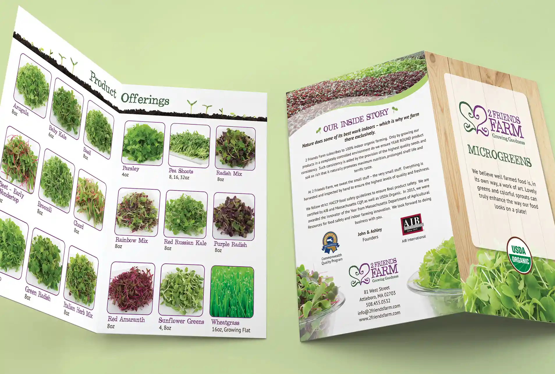 Portfolio - Bi-Fold Brochure - 2 Friends Farm