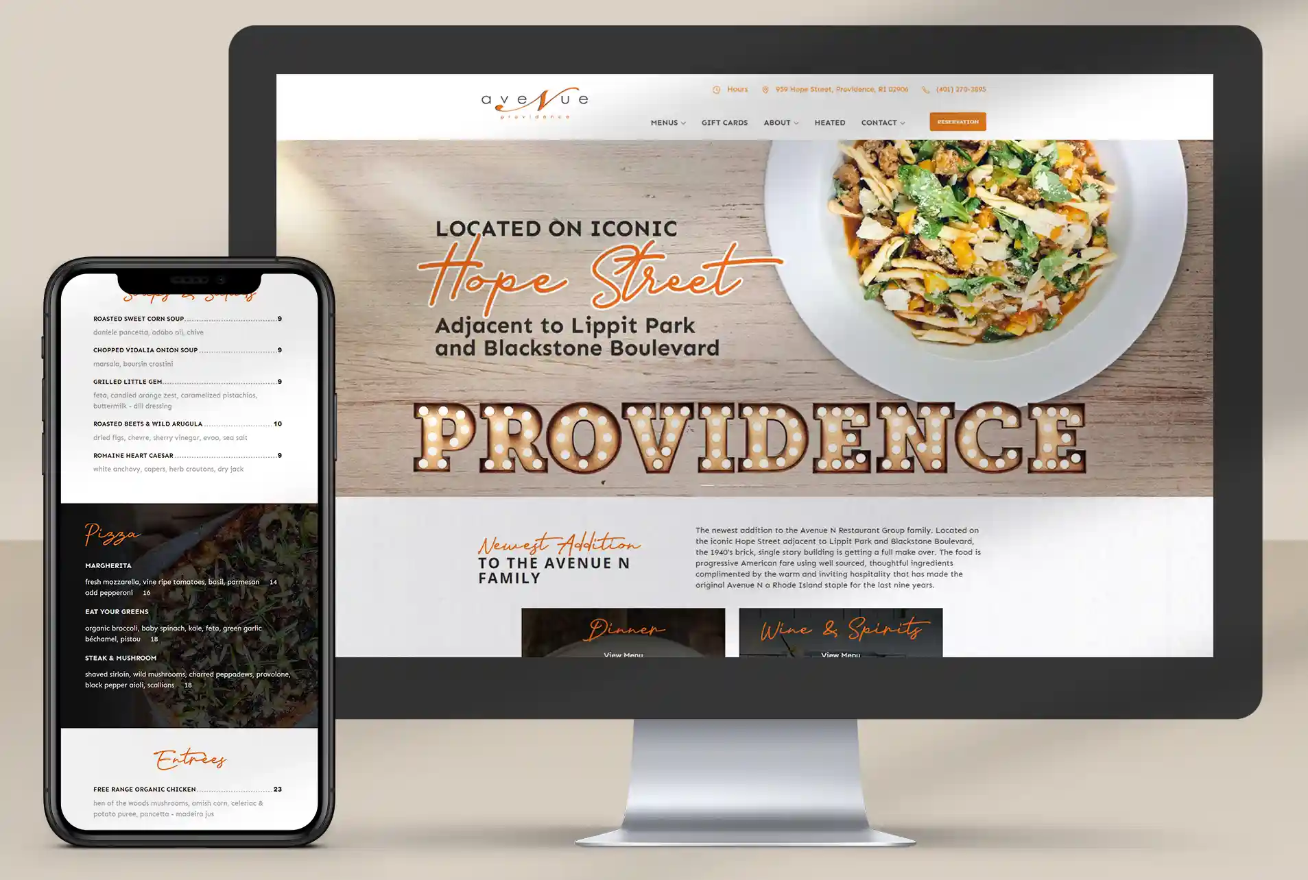 Portfolio - Web Design - Avenue N Providence